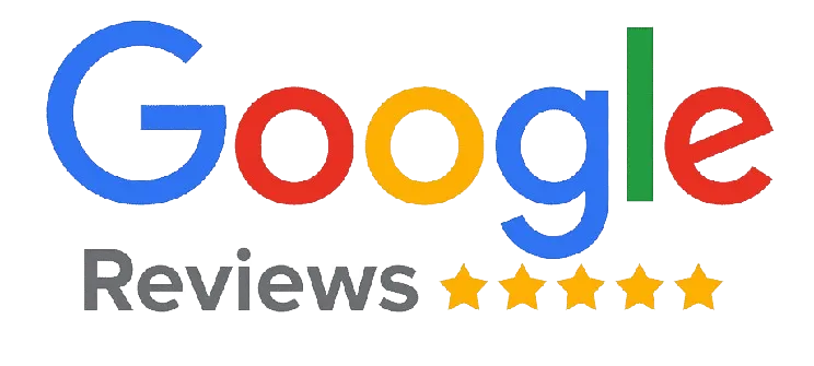 The google reviews logo is shown on a white background.